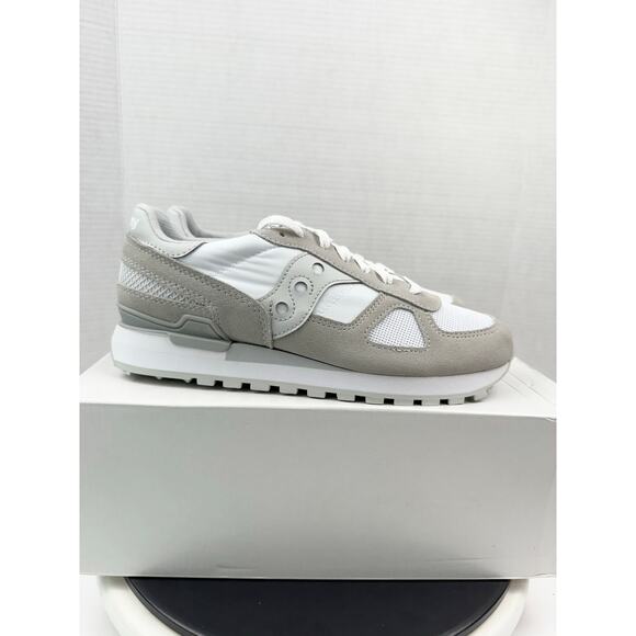 Saucony Shadow Original Womens Size 9 Running Athletic Shoes Gray White Sneakers - Picture 4 of 10
